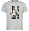 Чоловіча футболка Майкл Джексон на сцені Сірий фото