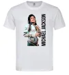 Чоловіча футболка Майкл Джексон на сцені Білий фото