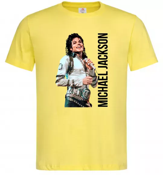 Чоловіча футболка Майкл Джексон на сцені Лимонний фото