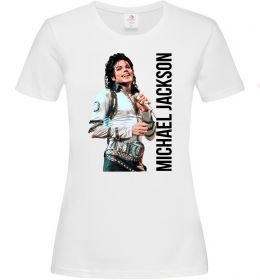 Женская футболка Майкл Джексон на сцені Женская футболка Майкл Джексон на сцені