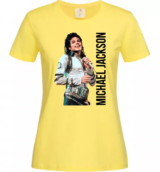 Женская футболка Майкл Джексон на сцені Лимонный фото