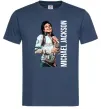 Чоловіча футболка Майкл Джексон на сцені Темно-синій фото