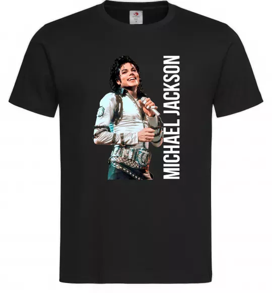 Чоловіча футболка Майкл Джексон на сцені Чорний фото