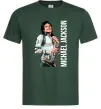 Чоловіча футболка Майкл Джексон на сцені Темно-зелений фото