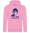 Мужская толстовка (худи) Pumping Iron Розовый фото