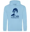 Женская толстовка (худи) Pumping Iron Голубой фото