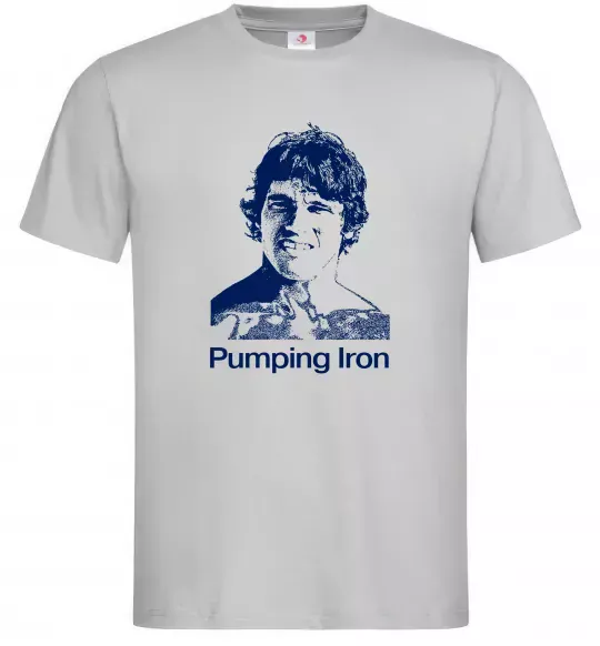 Мужская футболка Pumping Iron Серый фото