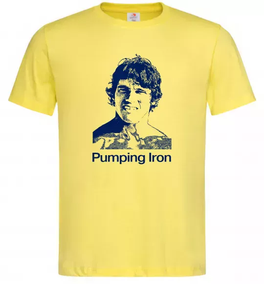 Мужская футболка Pumping Iron Лимонный фото