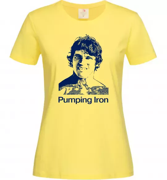 Женская футболка Pumping Iron Лимонный фото