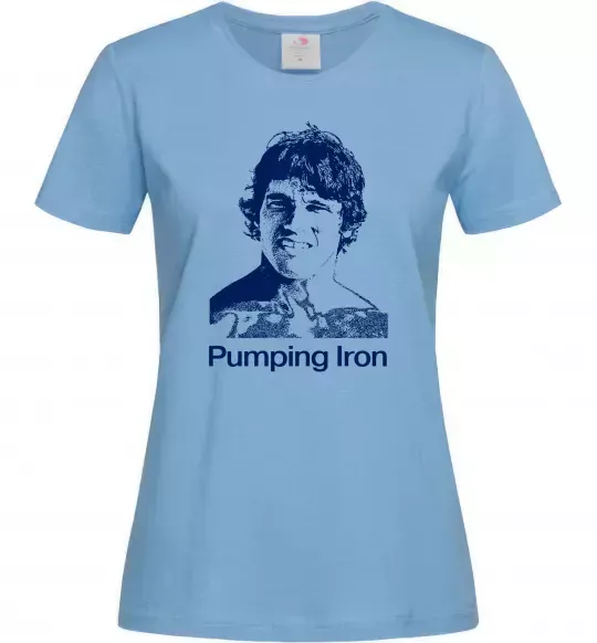 Женская футболка Pumping Iron Голубой фото