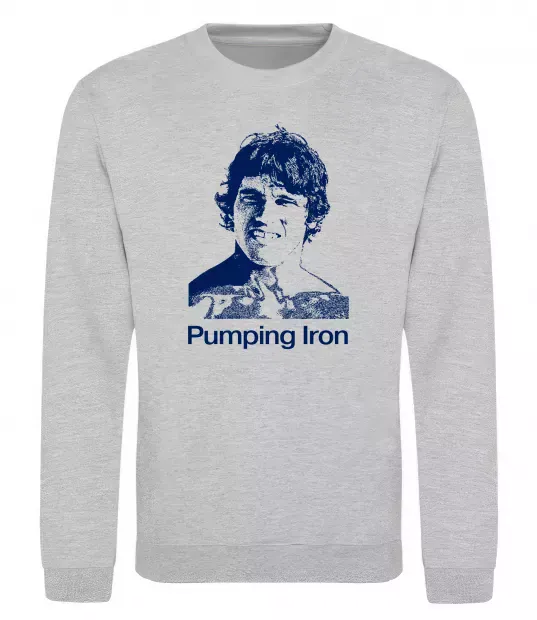 Світшот Pumping Iron Сірий меланж фото
