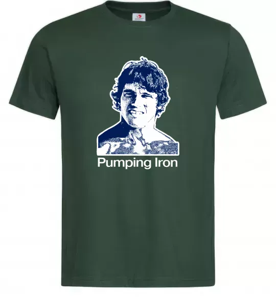 Мужская футболка Pumping Iron Темно-зеленый фото