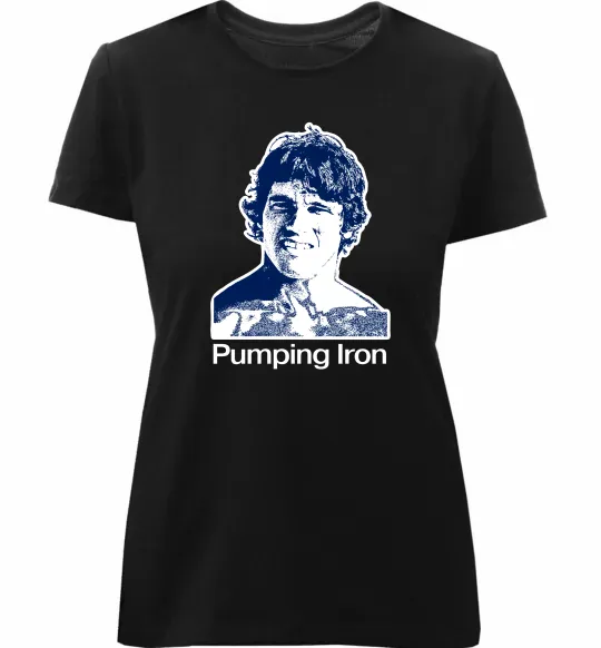Жіноча преміум футболка Pumping Iron Чорний фото