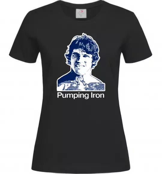Женская футболка Pumping Iron Черный фото