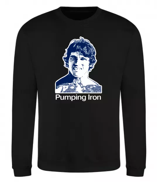 Світшот Pumping Iron Чорний фото