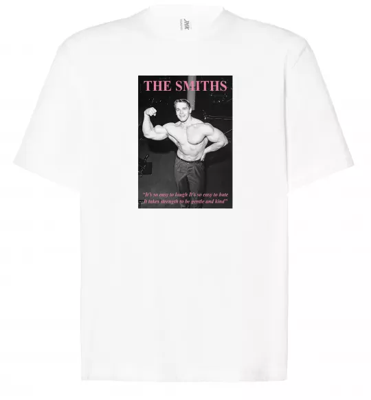 Футболка Оверсайз Арнольд Шварценеггер The Smiths Белый фото