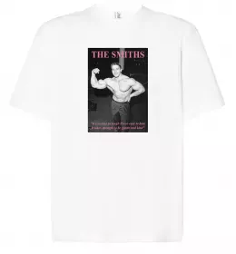 Футболка Оверсайз Арнольд Шварценеггер з сигарою Белый фото