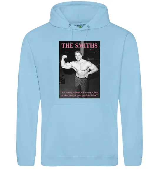 Мужская толстовка (худи) Арнольд Шварценеггер The Smiths Голубой фото