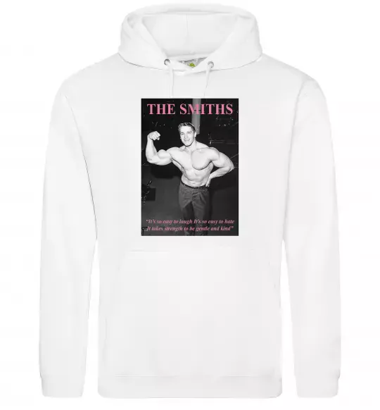 Жіноча толстовка (худі) Арнольд Шварценеггер The Smiths Білий фото