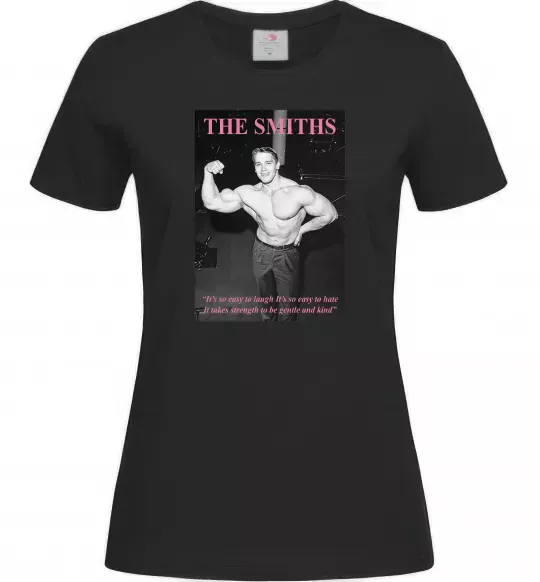 Женская футболка Арнольд Шварценеггер The Smiths Черный фото