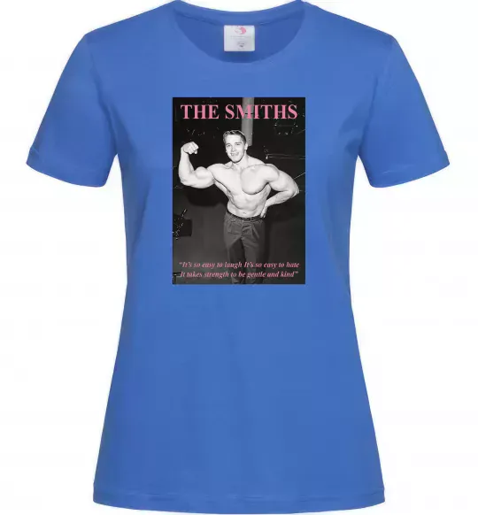 Женская футболка Арнольд Шварценеггер The Smiths Ярко-синий фото