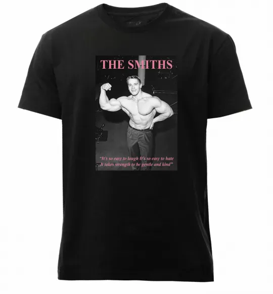 Чоловіча преміум футболка Арнольд Шварценеггер The Smiths Чорний фото