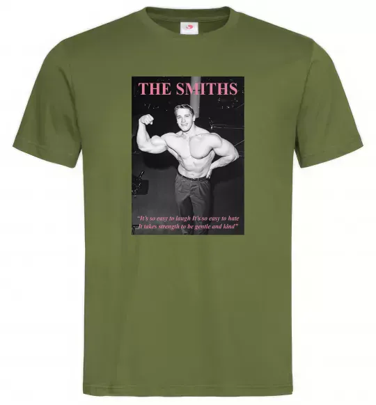 Чоловіча футболка Арнольд Шварценеггер The Smiths Оливковий фото