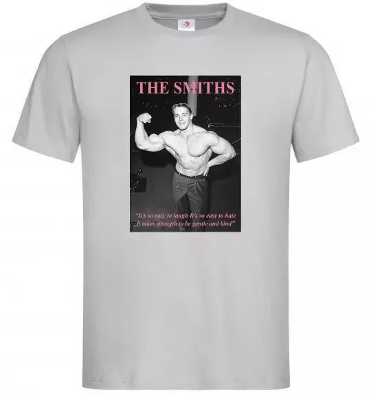 Чоловіча футболка Арнольд Шварценеггер The Smiths Сірий фото