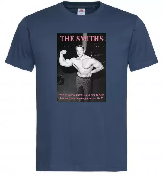 Чоловіча футболка Арнольд Шварценеггер The Smiths Темно-синій фото