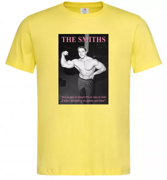 Чоловіча футболка Арнольд Шварценеггер The Smiths Лимонний фото