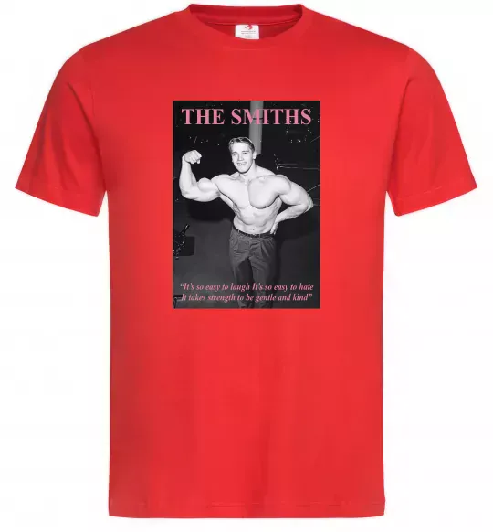 Чоловіча футболка Арнольд Шварценеггер The Smiths Червоний фото