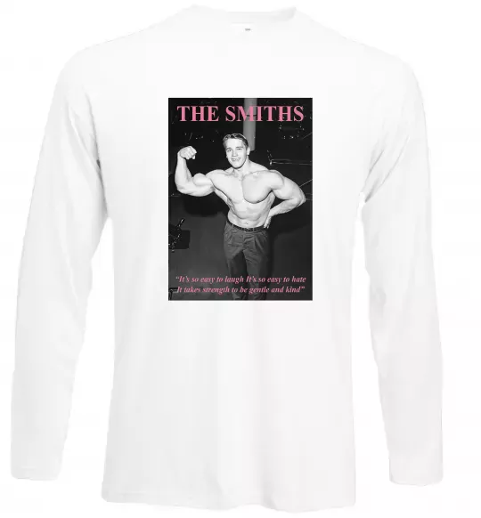 Лонгслів Арнольд Шварценеггер The Smiths Білий фото