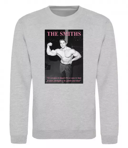 Світшот Арнольд Шварценеггер The Smiths Сірий меланж фото