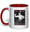 Чашка з кольоровою ручкою Арнольд Шварценеггер The Smiths Червоний фото