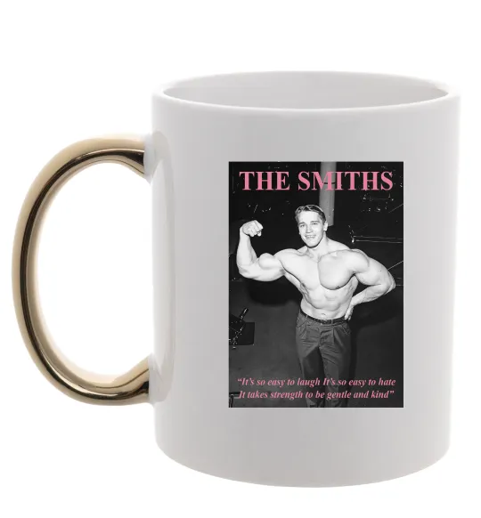 Чашка з кольоровою ручкою Арнольд Шварценеггер The Smiths Золото фото