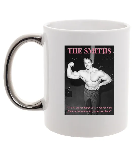 Чашка з кольоровою ручкою Арнольд Шварценеггер The Smiths Срібло фото