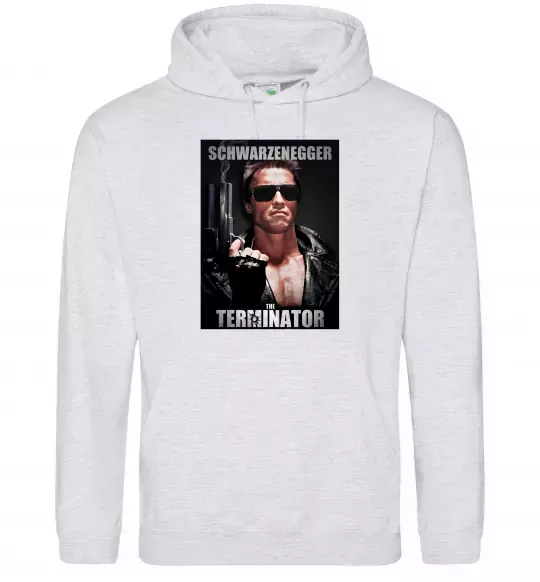 Жіноча толстовка (худі) Schwarzenegger The Terminator Сірий меланж фото