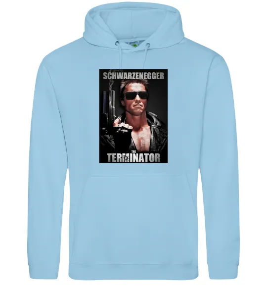 Женская толстовка (худи) Schwarzenegger The Terminator Голубой фото