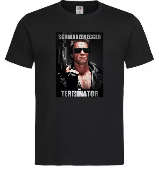 Чоловіча футболка Schwarzenegger The Terminator Чорний фото