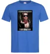 Чоловіча футболка Schwarzenegger The Terminator Яскраво-синій фото