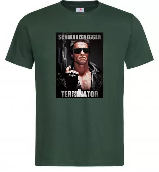Чоловіча футболка Schwarzenegger The Terminator Темно-зелений фото