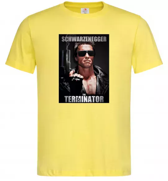 Чоловіча футболка Schwarzenegger The Terminator Лимонний фото