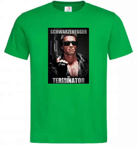 Чоловіча футболка Schwarzenegger The Terminator Зелений фото