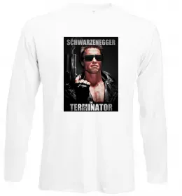 Лонгслів Schwarzenegger The Terminator Білий фото