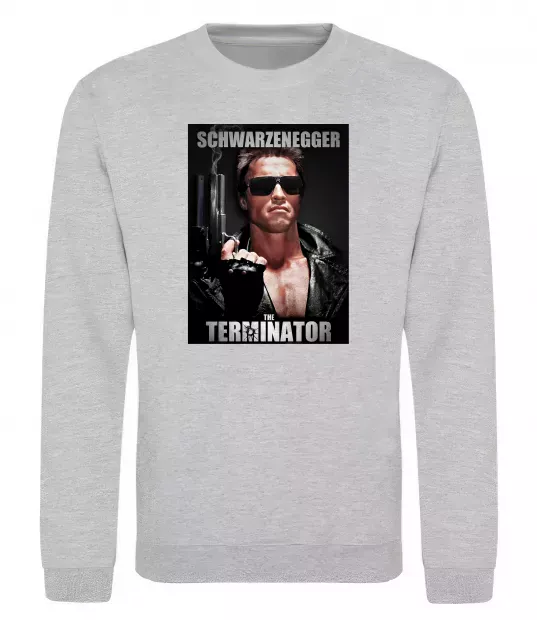 Світшот Schwarzenegger The Terminator Сірий меланж фото