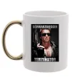 Чашка с цветной ручкой Schwarzenegger The Terminator Золото фото