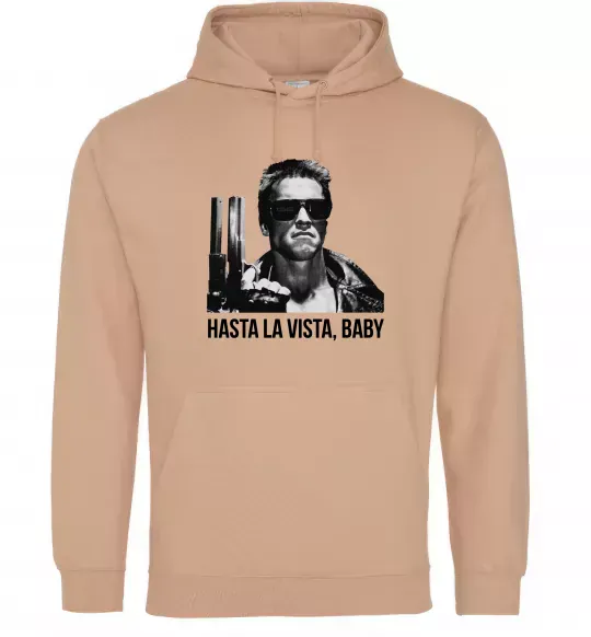 Женская толстовка (худи) Arnold Schwarzenegger Песочный фото