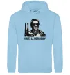 Жіноча толстовка (худі) Arnold Schwarzenegger Блакитний фото