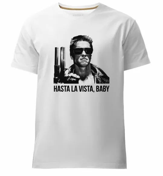 Мужская премиум футболка Arnold Schwarzenegger Белый фото