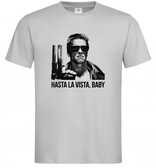 Чоловіча футболка Arnold Schwarzenegger Сірий фото